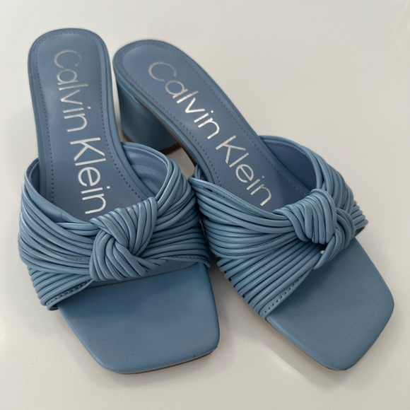 Calvin Klein Shoes - Calvin Klein Beanca Blue Heels